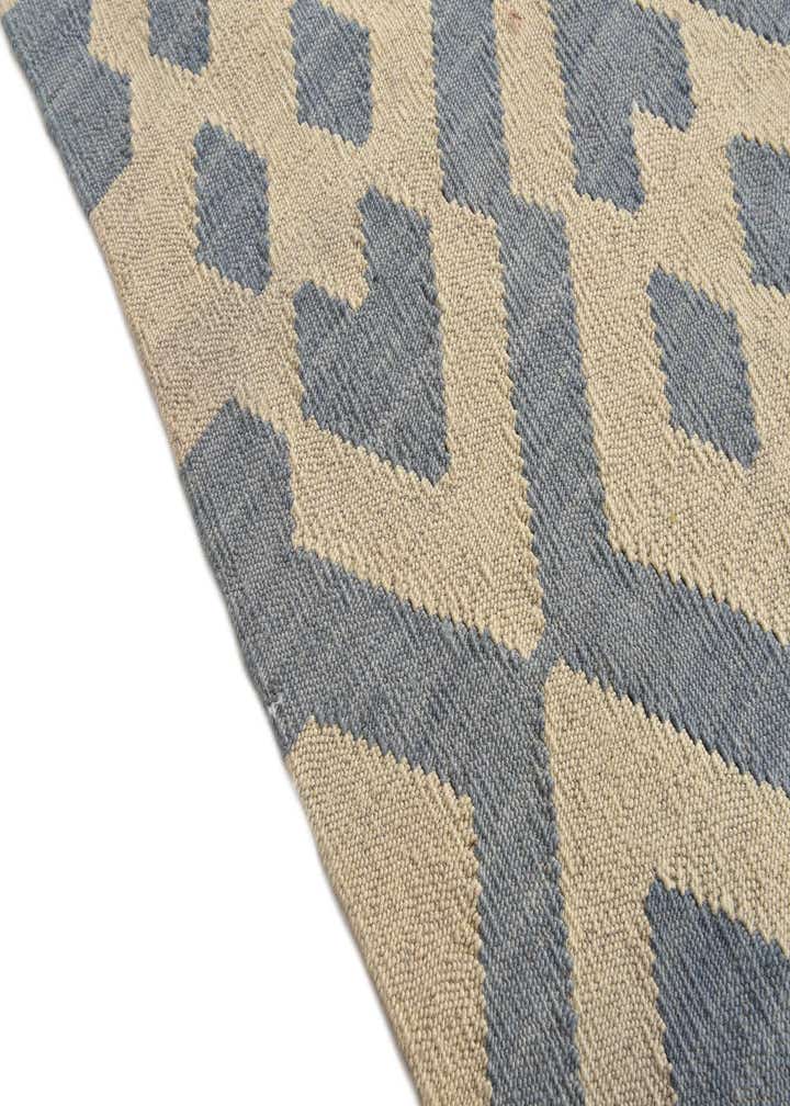 6' 2 x 7' 9 Hand Woven Kilim Modern Wool Rug