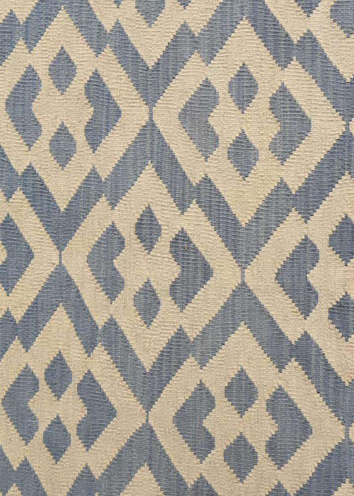 6' 2 x 7' 9 Hand Woven Kilim Modern Wool Rug