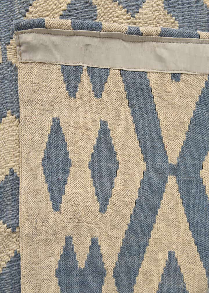 6' 2 x 7' 9 Hand Woven Kilim Modern Wool Rug