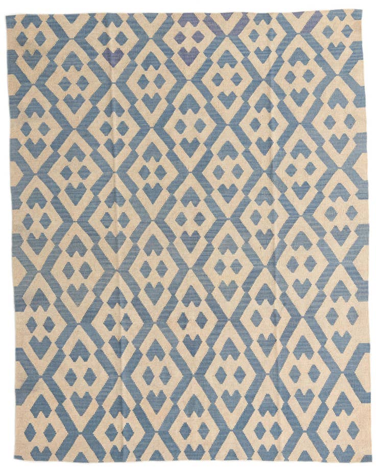 Detail image of 6' 2 x 7' 9 Hand Woven Kilim Modern Wool Rug