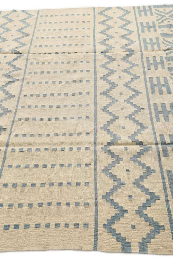 6' 8 x 9' 8 Hand Woven Kilim Modern Wool Rug