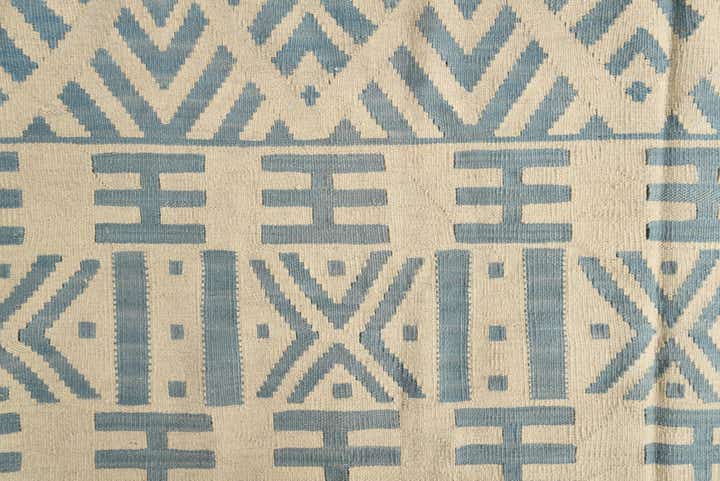 6' 8 x 9' 8 Hand Woven Kilim Modern Wool Rug