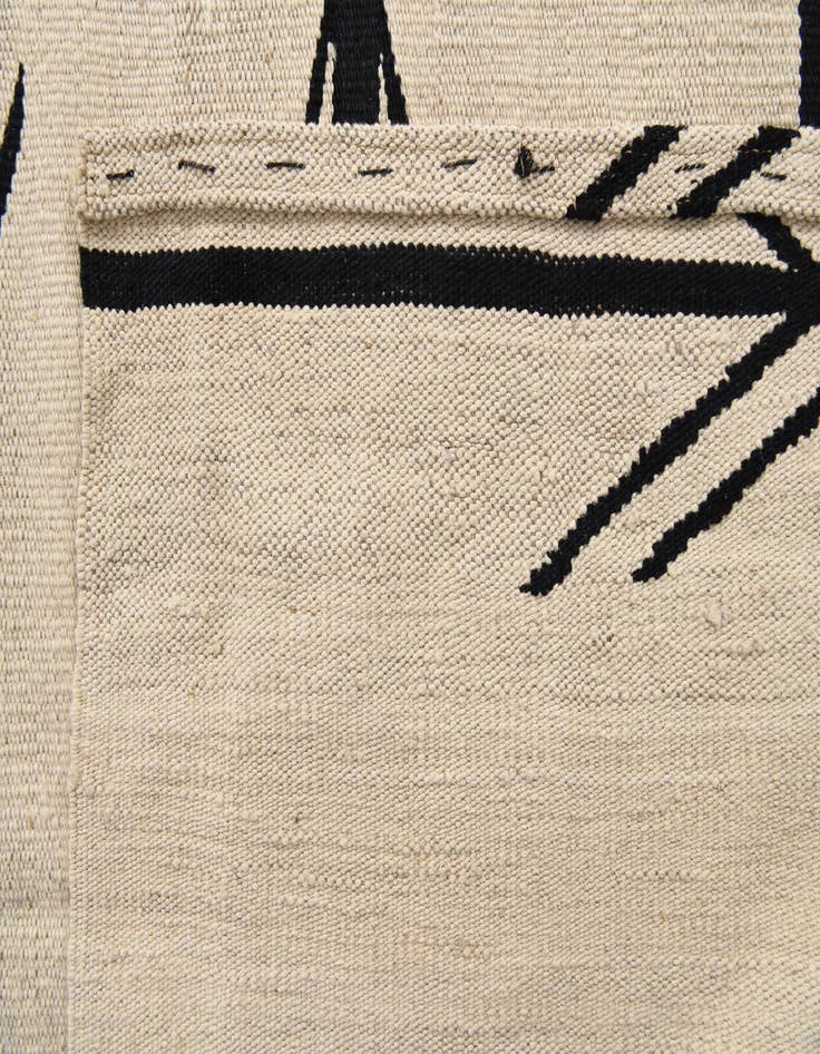 Detail image of 8' x 9' 8  Hand Woven Kilim Modern Wool Rug