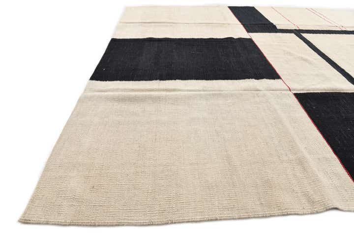 6' x 7' 8 Hand Woven Kilim Modern Wool Rug