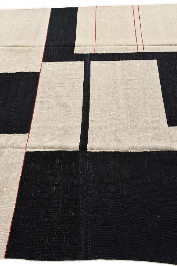 6' x 7' 8 Hand Woven Kilim Modern Wool Rug