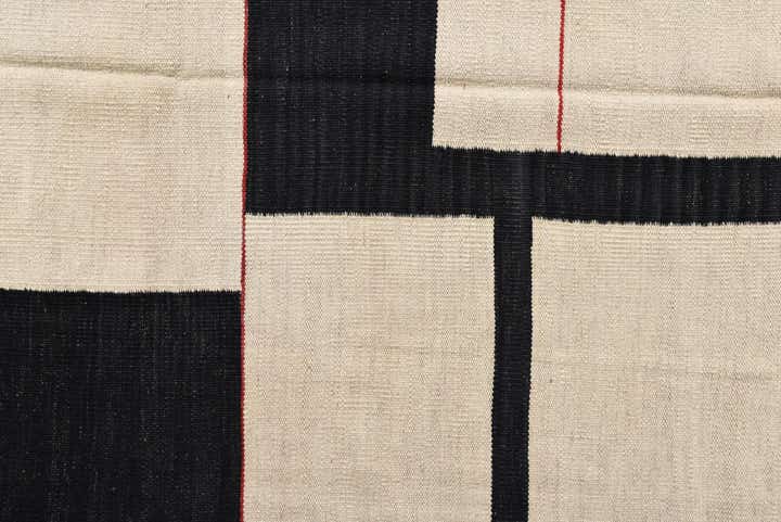 6' x 7' 8 Hand Woven Kilim Modern Wool Rug