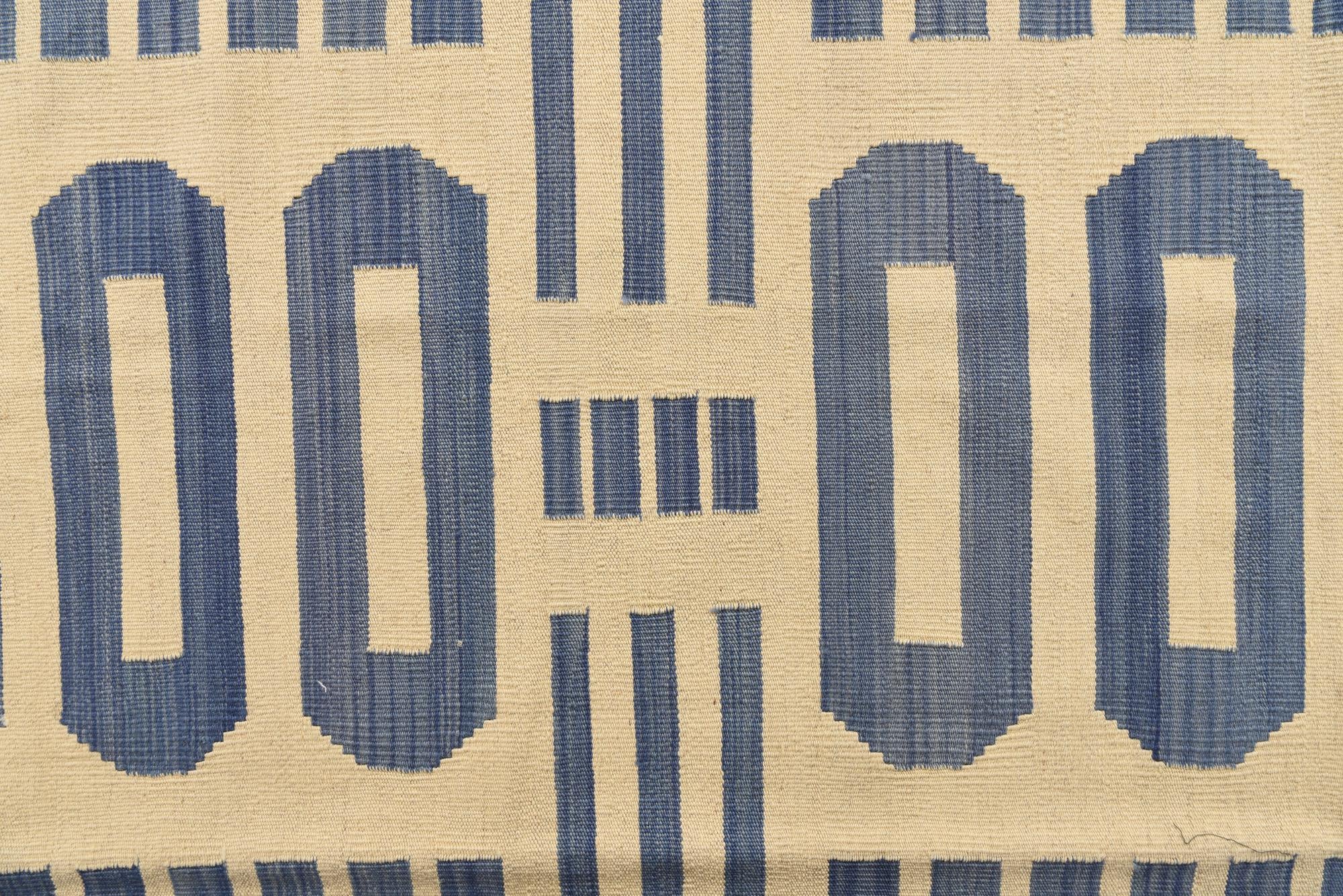 6' 7 x 9' 9 Hand Woven Kilim Modern Wool Rug
