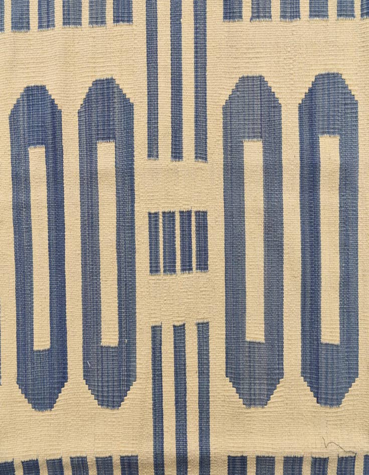 Detail image of 6' 7 x 9' 9  Hand Woven Kilim Modern Wool Rug