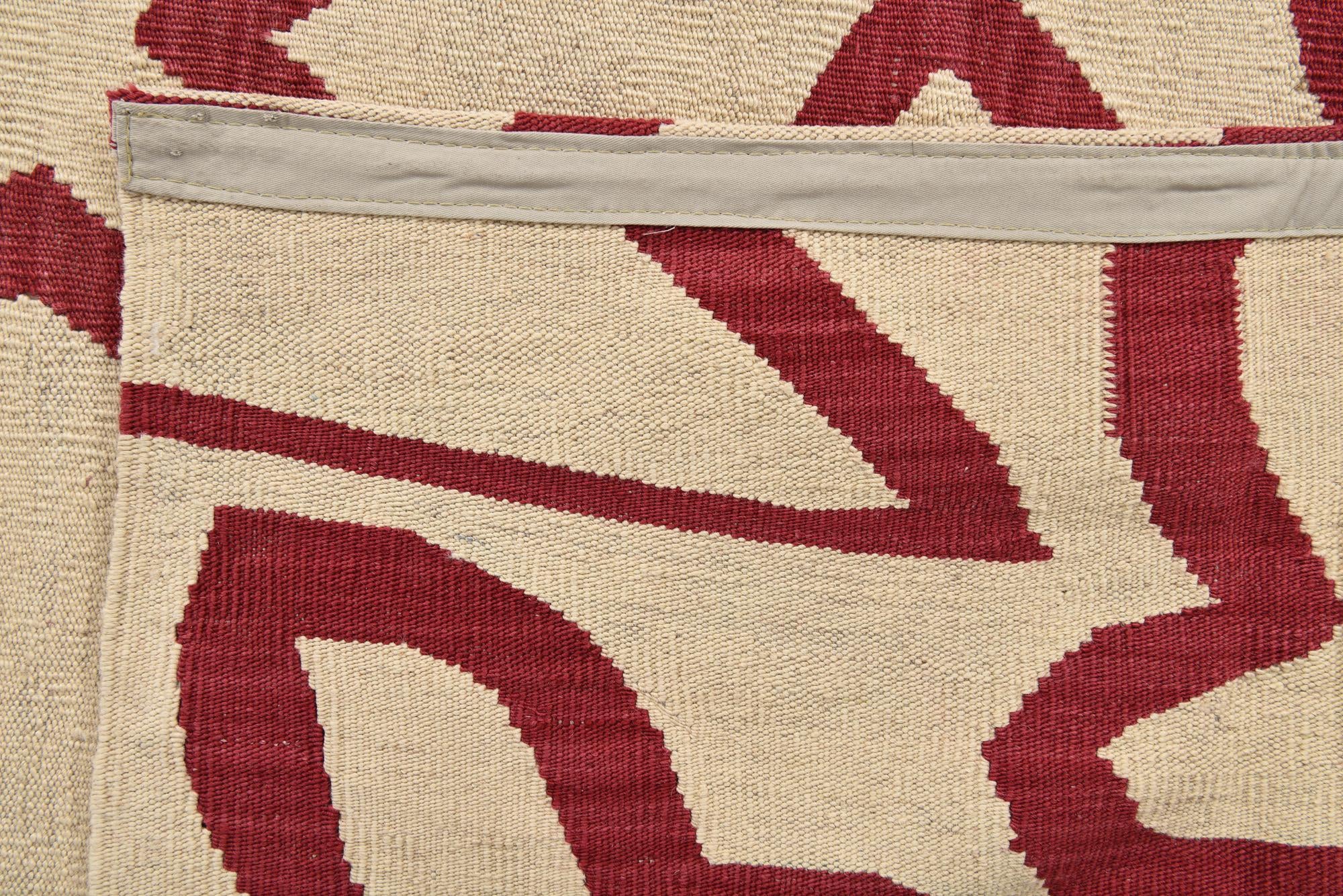 5' 10 x 7' 8 Hand Woven Kilim Modern Wool Rug