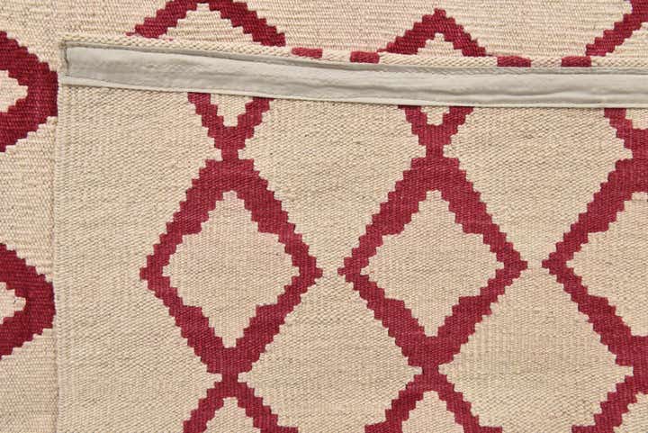 6' 11 x 9' 8 Hand Woven Kilim Modern Wool Rug