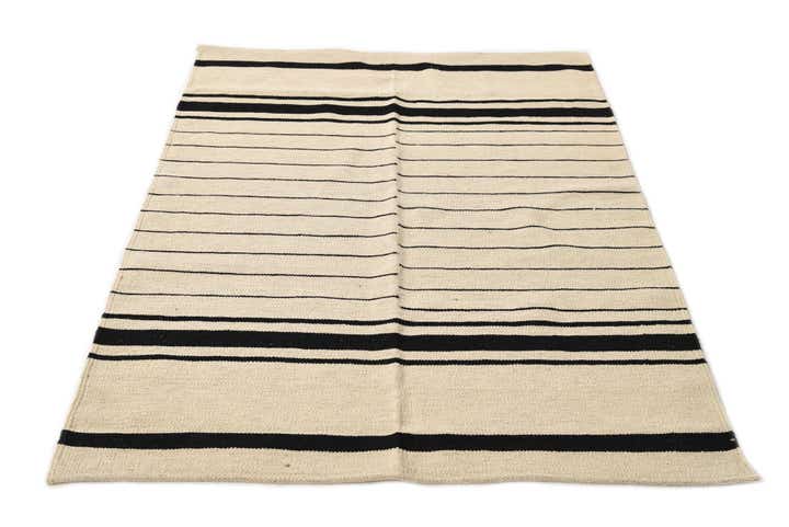 3' 5 x 5' 1 Hand Woven Kilim Modern Wool Rug