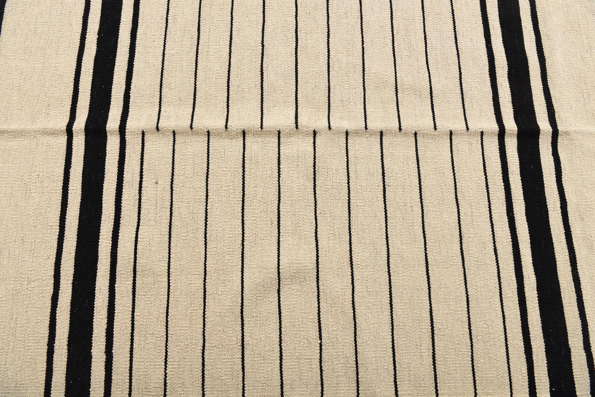 3' 5 x 5' 1 Hand Woven Kilim Modern Wool Rug