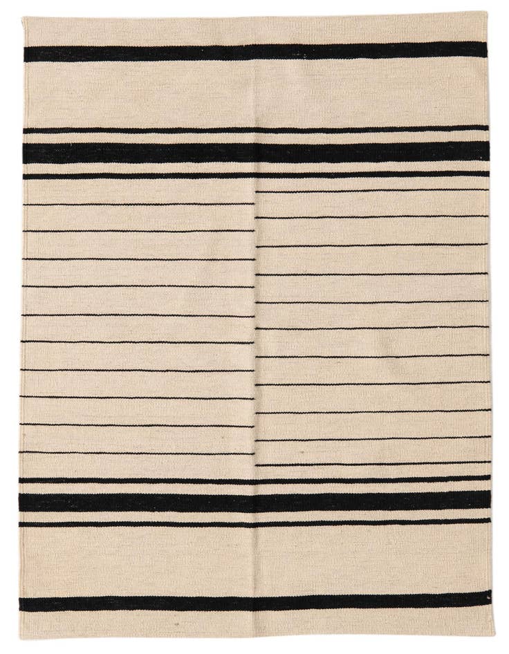 Detail image of 3' 5 x 5' 1 Hand Woven Kilim Modern Wool Rug