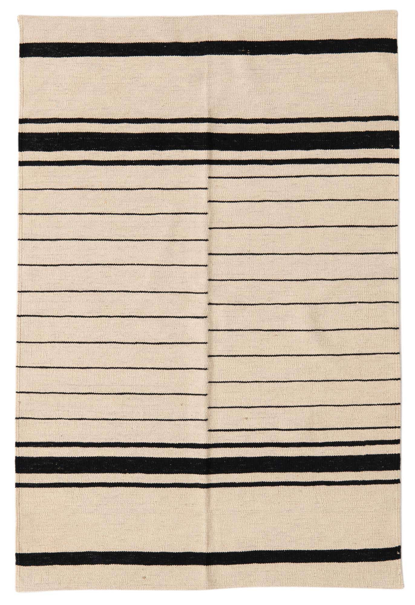 3' 5 x 5' 1 Hand Woven Kilim Modern Wool Rug