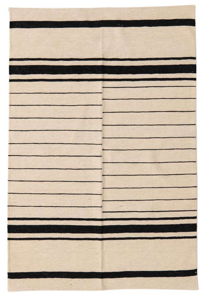3' 5 x 5' 1 Hand Woven Kilim Modern Wool Rug