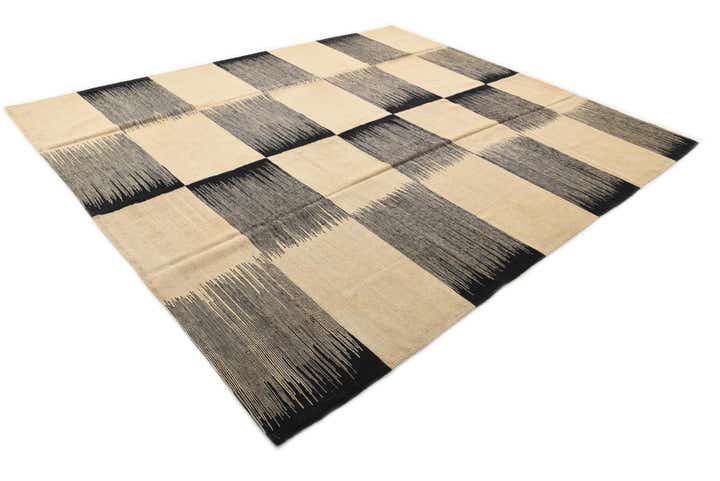 8' 4 x 9' 7 Hand Woven Kilim Modern Wool Rug