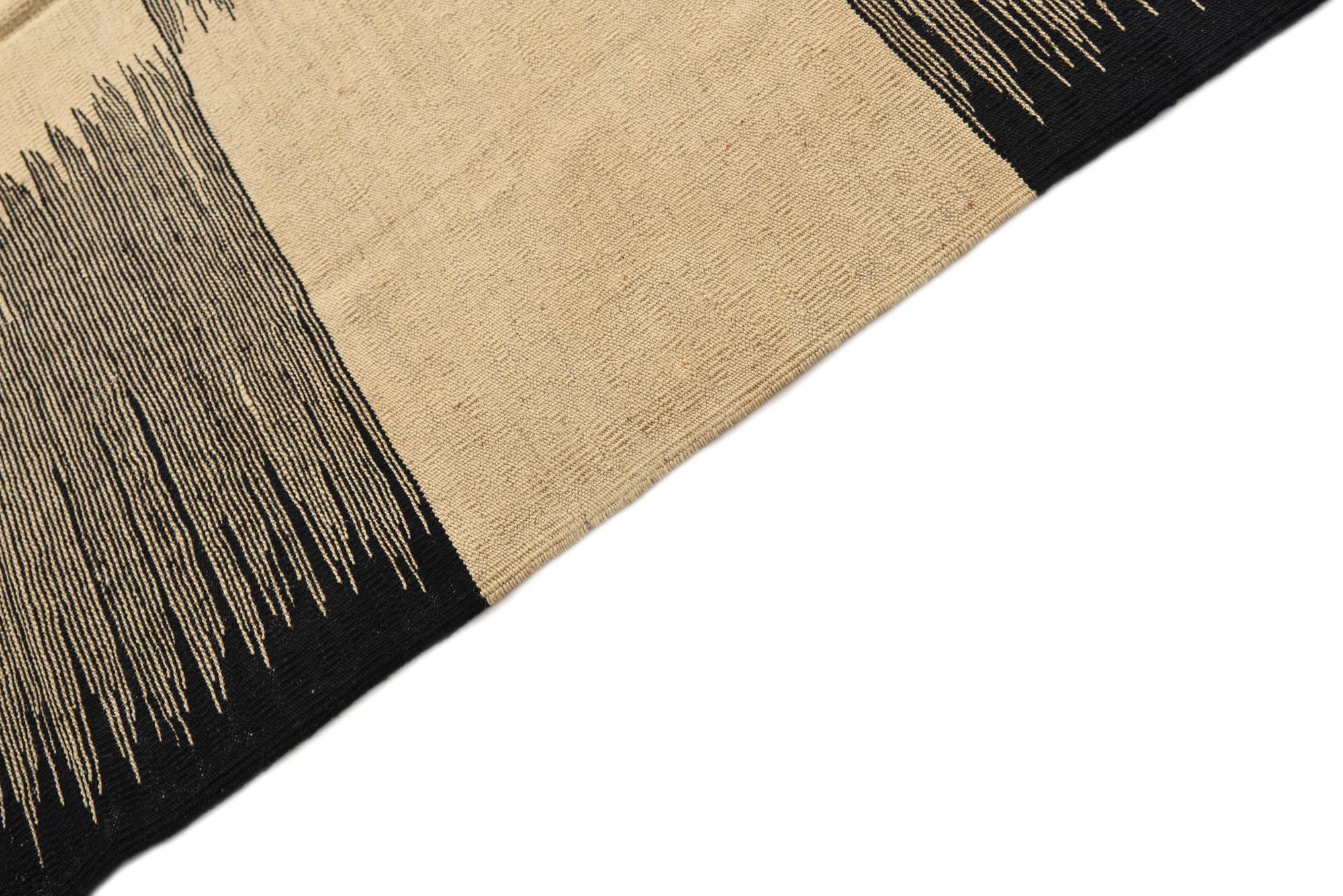 8' 4 x 9' 7 Hand Woven Kilim Modern Wool Rug