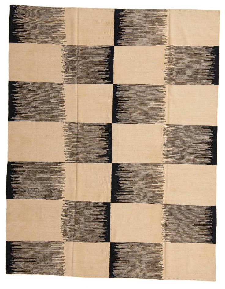 Detail image of 8' 4 x 9' 7 Hand Woven Kilim Modern Wool Rug