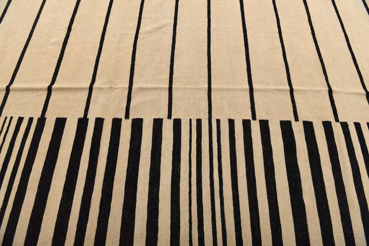 8' 4 x 9' 4 Hand Woven Kilim Modern Wool Rug