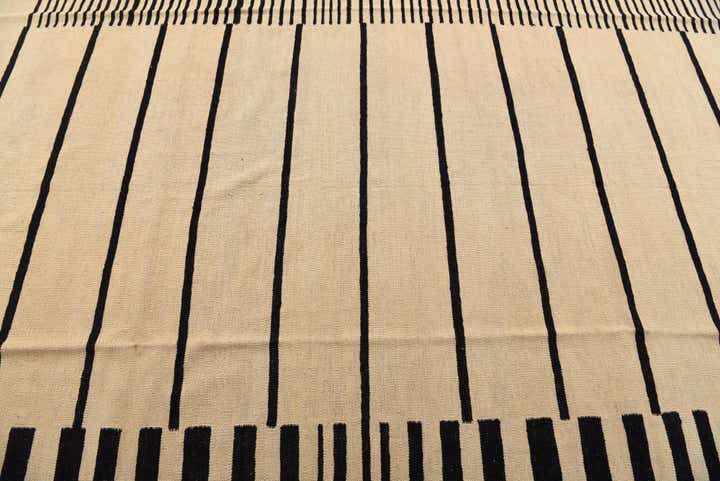 8' 4 x 9' 4 Hand Woven Kilim Modern Wool Rug
