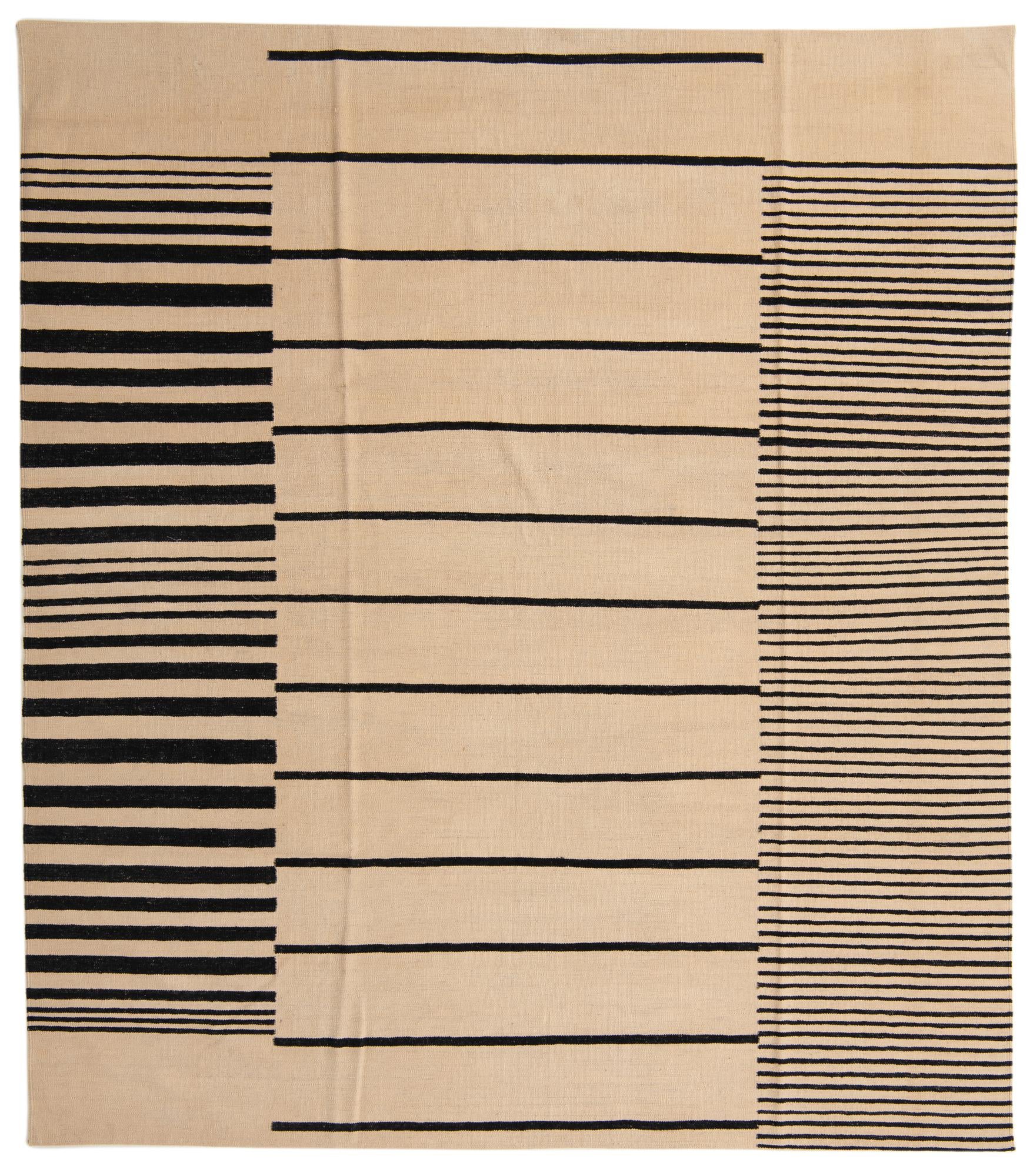 8' 4 x 9' 4 Hand Woven Kilim Modern Wool Rug