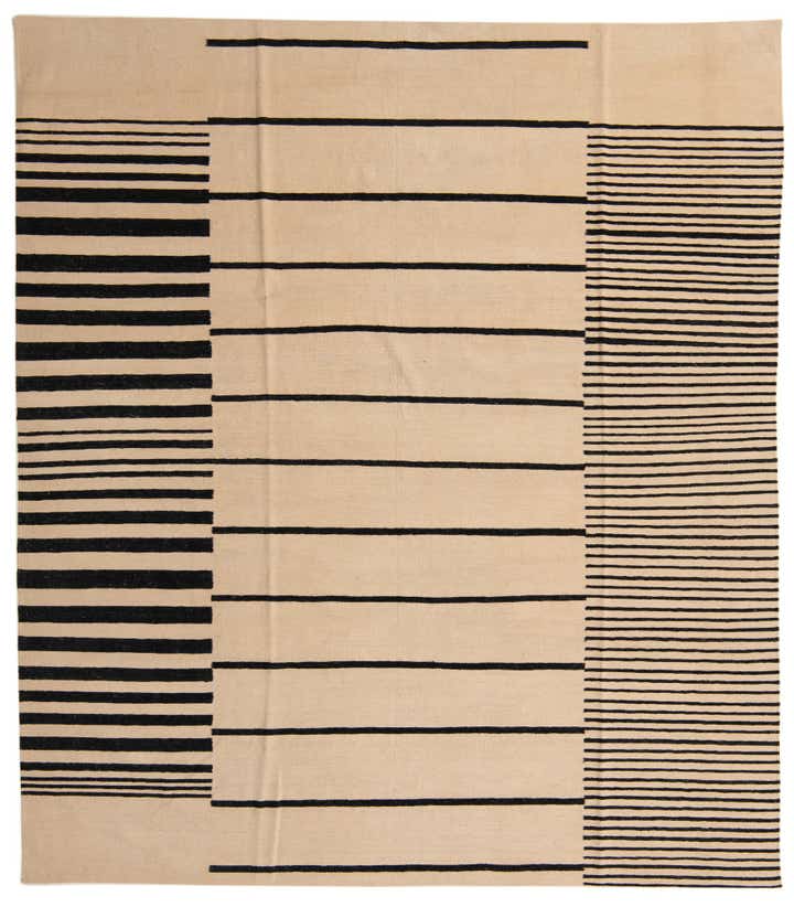 8' 4 x 9' 4 Hand Woven Kilim Modern Wool Rug