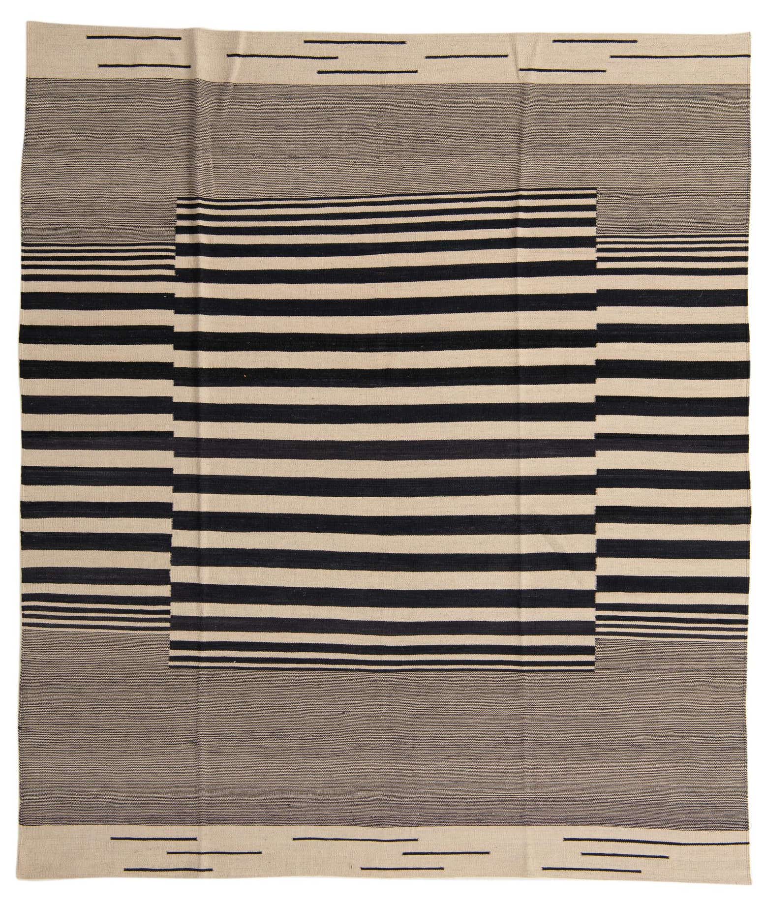 8' 3 x 9' 7 Hand Woven Kilim Modern Wool Rug