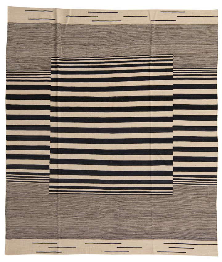 8' 3 x 9' 7 Hand Woven Kilim Modern Wool Rug
