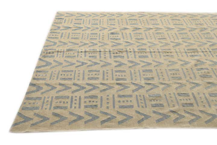 7' x 9' 4 Hand Woven Kilim Modern Wool Rug