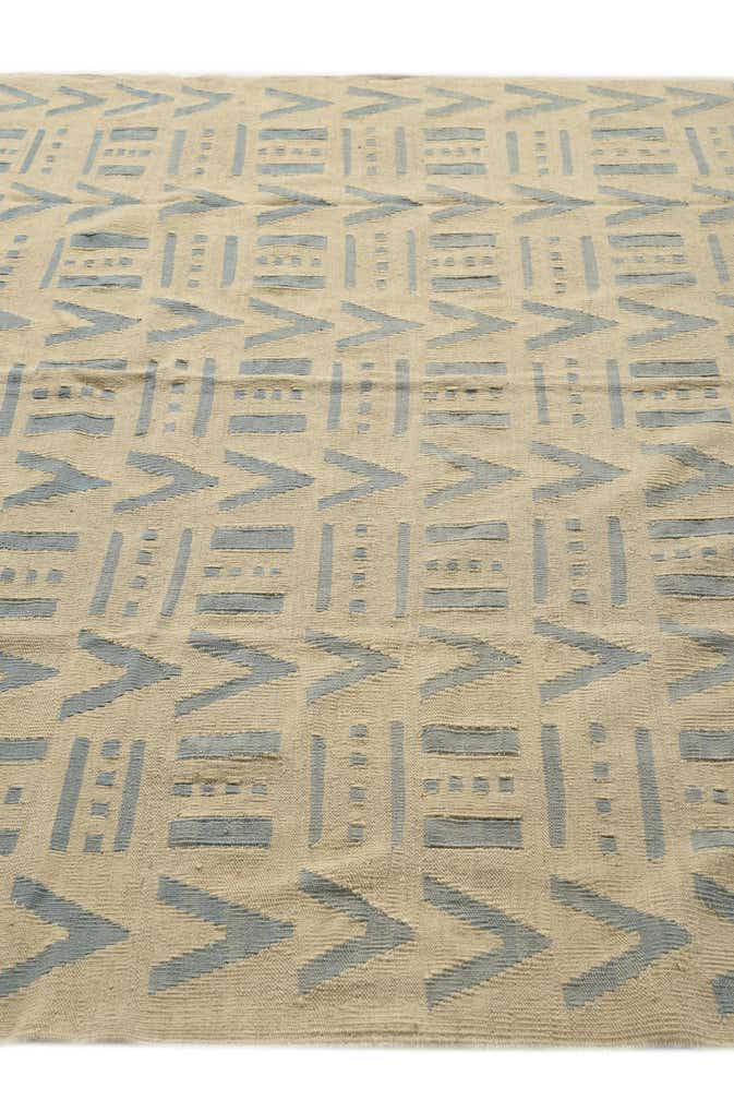 7' x 9' 4 Hand Woven Kilim Modern Wool Rug