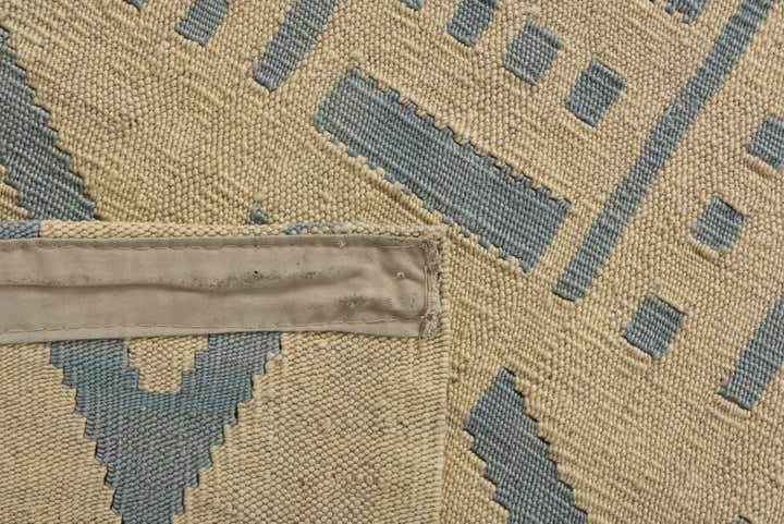 7' x 9' 4 Hand Woven Kilim Modern Wool Rug