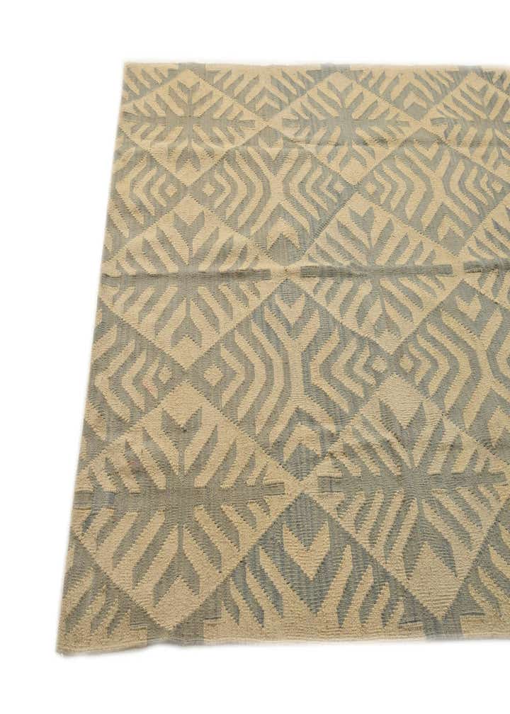 5' 1 x 6' 3 Hand Woven Kilim Modern Wool Rug