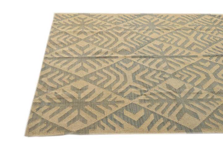 5' 1 x 6' 3 Hand Woven Kilim Modern Wool Rug