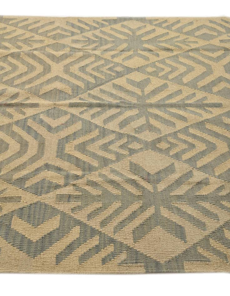 Detail image of 5' 1 x 6' 3  Hand Woven Kilim Modern Wool Rug