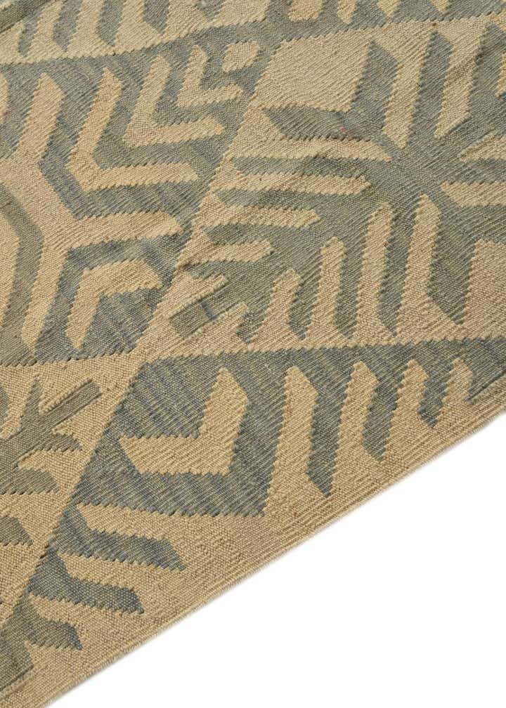 5' 1 x 6' 3 Hand Woven Kilim Modern Wool Rug