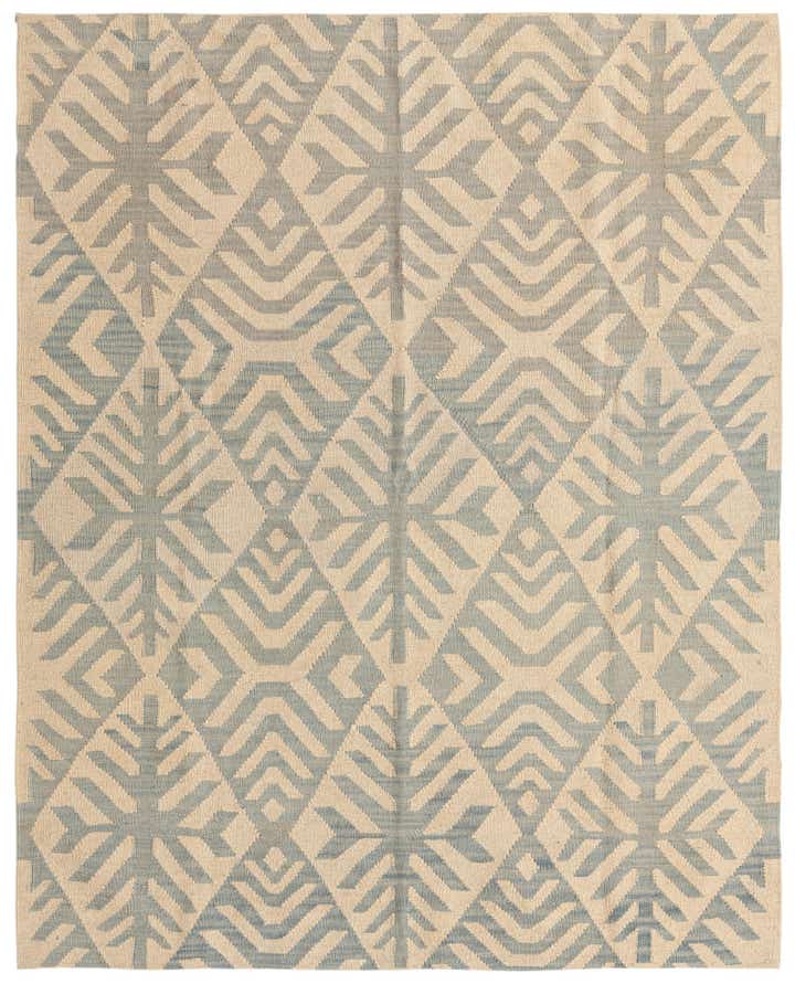 5' 1 x 6' 3 Hand Woven Kilim Modern Wool Rug