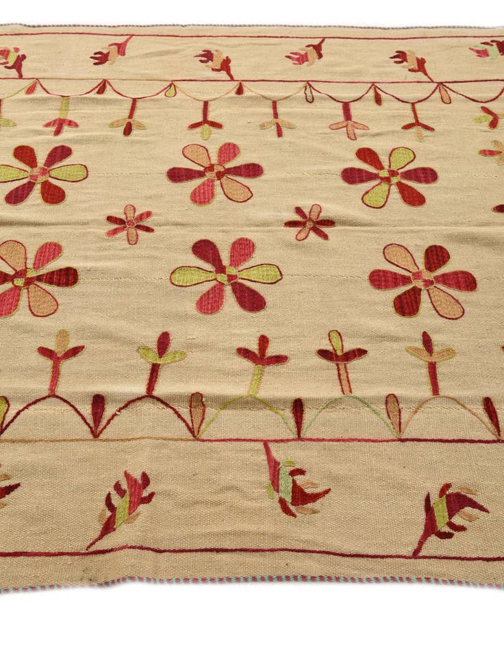 Detail image of 5' 9 x 7' 7  Hand Woven Kilim Modern Wool Rug