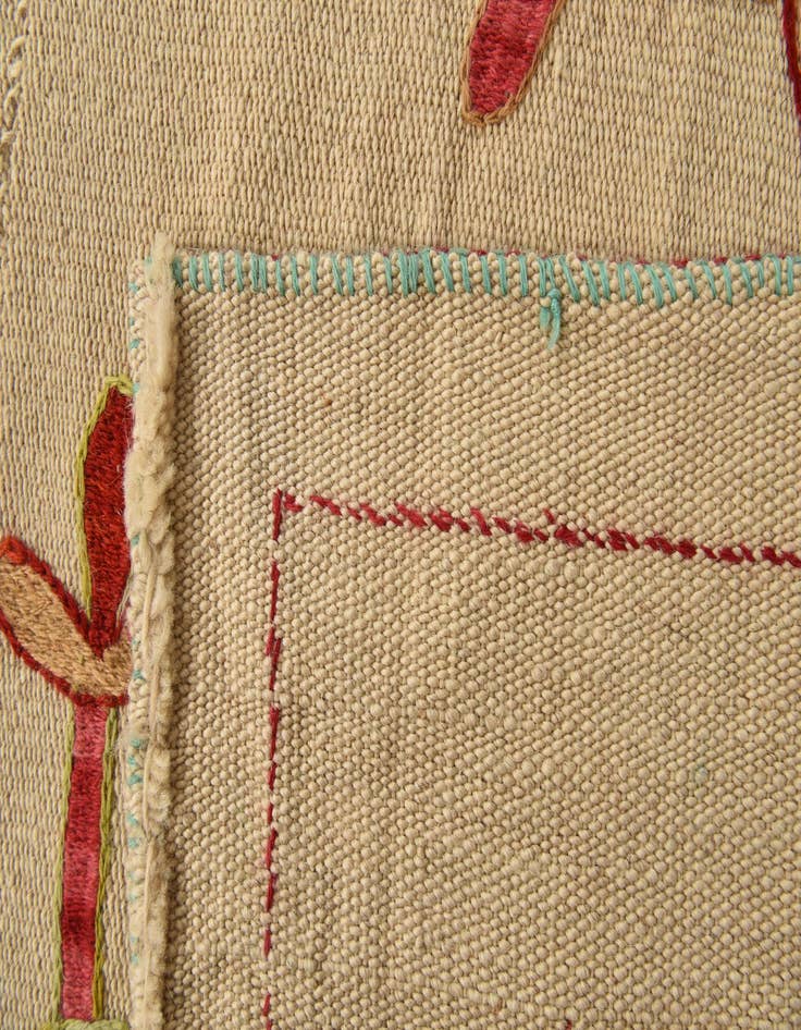 Detail image of 5' 9 x 7' 7  Hand Woven Kilim Modern Wool Rug