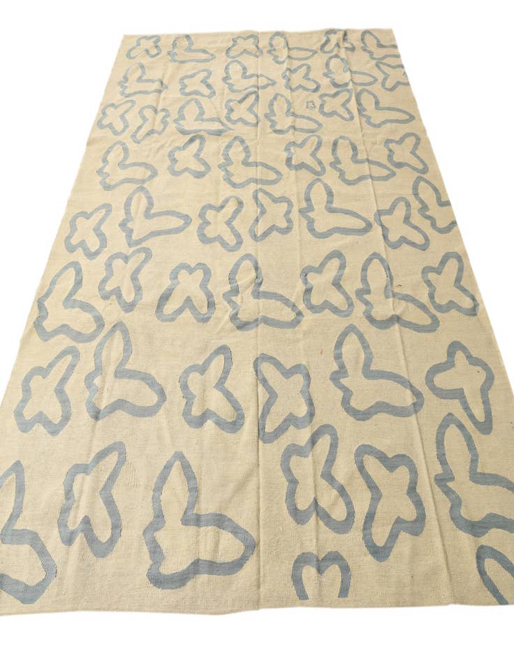 Detail image of 8' 2 x 9' 6  Hand Woven Kilim Modern Wool Rug