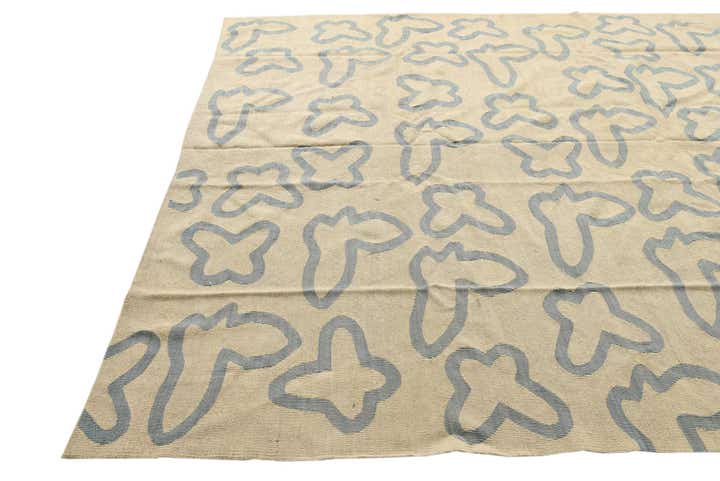 8' 2 x 9' 6 Hand Woven Kilim Modern Wool Rug