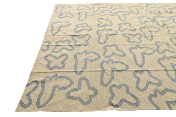 Detail image of 8' 2 x 9' 6 Hand Woven Kilim Modern Wool Rug