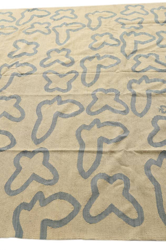 Detail image of 8' 2 x 9' 6 Hand Woven Kilim Modern Wool Rug