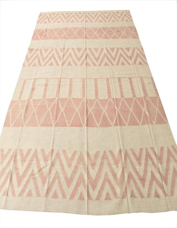 Detail image of 8' 6 x 10'  Hand Woven Kilim Modern Wool Rug