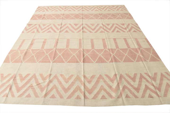 8' 6 x 10' Hand Woven Kilim Modern Wool Rug