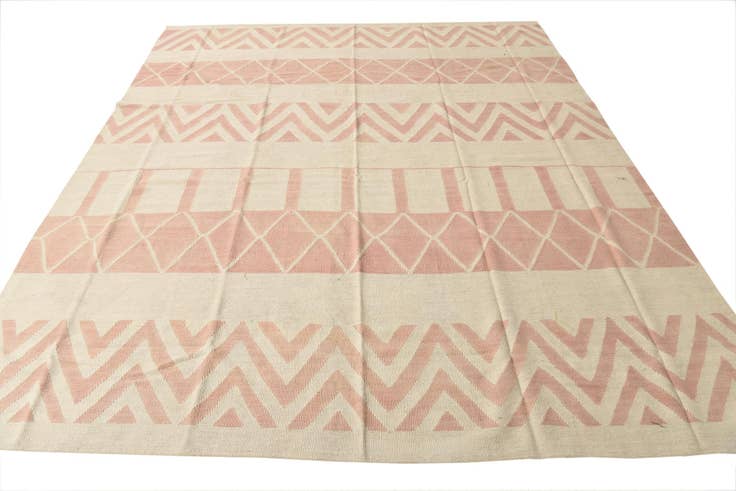 Detail image of 8' 6 x 10' Hand Woven Kilim Modern Wool Rug