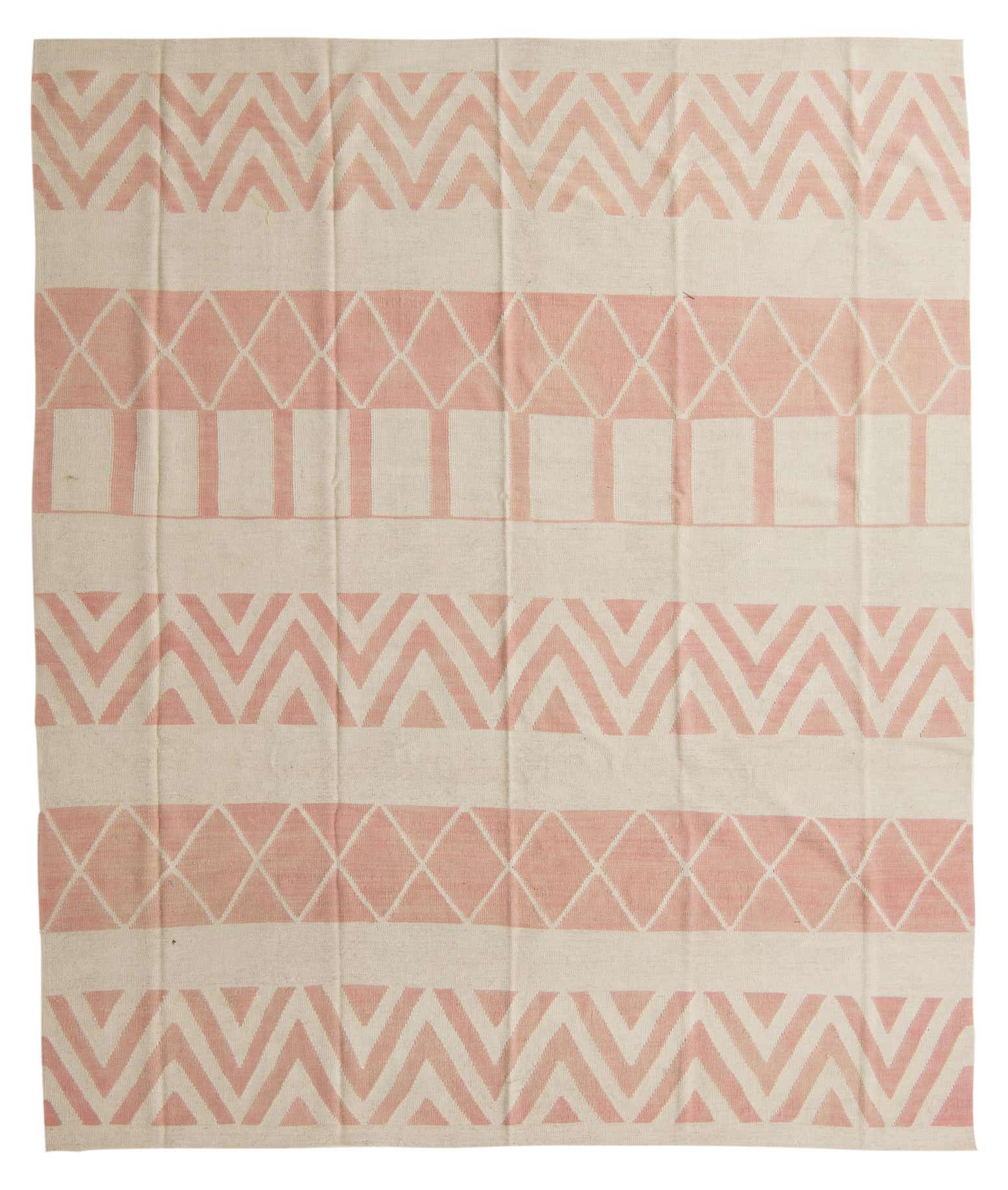 8' 6 x 10' Hand Woven Kilim Modern Wool Rug