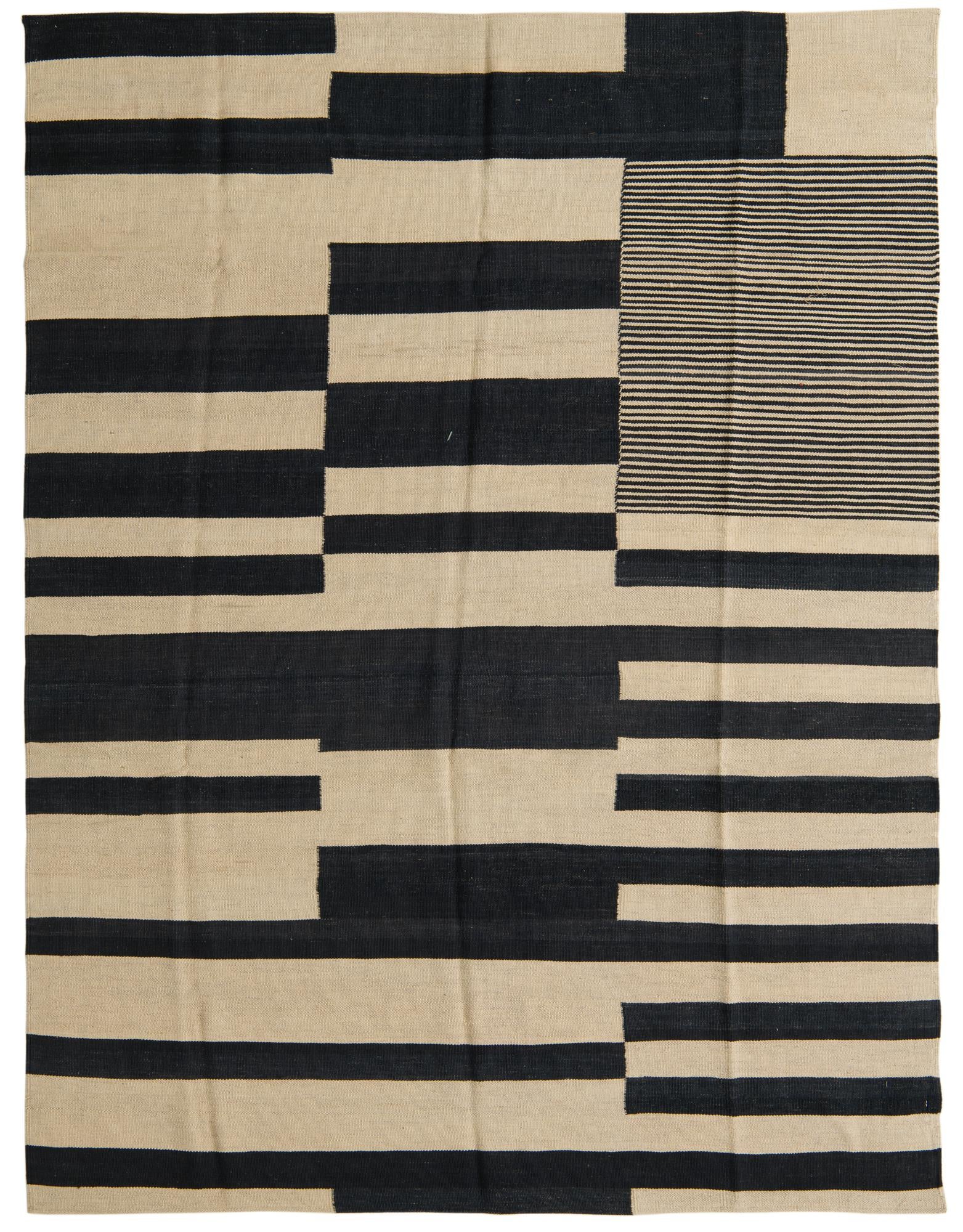 5' 10 x 7' 8 Hand Woven Kilim Modern Wool Rug