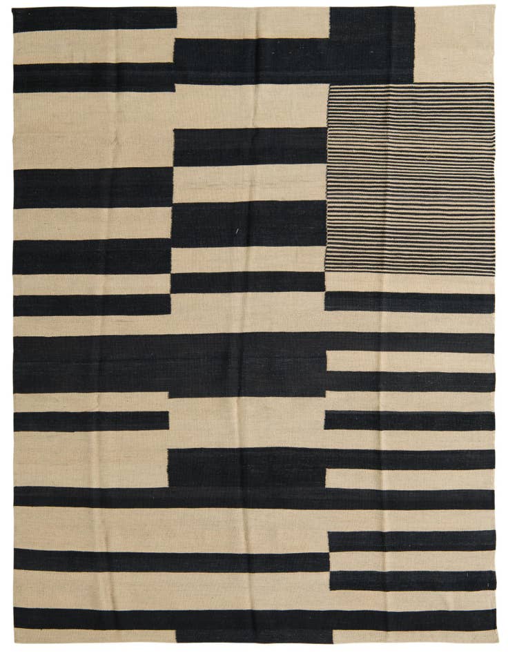 Detail image of 5' 10 x 7' 8 Hand Woven Kilim Modern Wool Rug