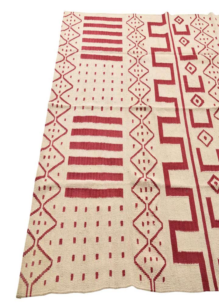 6' x 7' 9 Hand Woven Kilim Modern Wool Rug