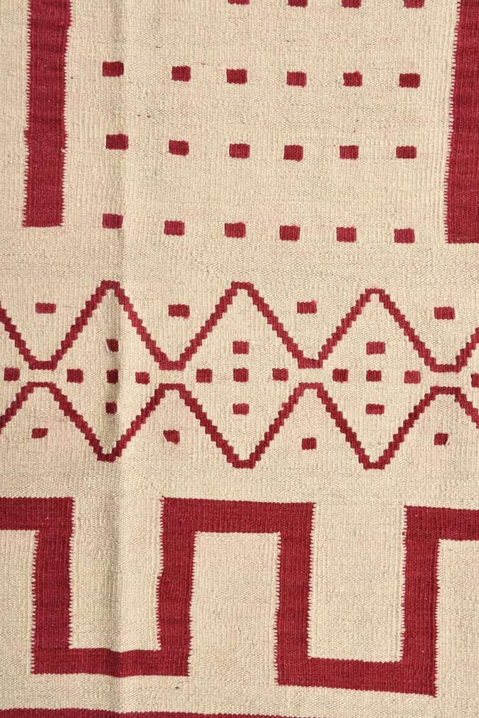 6' x 7' 9 Hand Woven Kilim Modern Wool Rug
